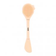 Щеточка для очищения лица с аппликатором для маски deco