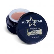 PolyGel "White Shimmer" для моделирования и укрепления ногтей ALL STAR PROFESSIONAL