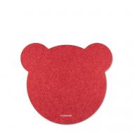 Коврик из фетра для компьютерной мыши в форме медведя Flexpocket