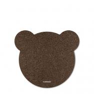 Коврик из фетра для компьютерной мыши в форме медведя Flexpocket