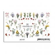 Слайдер дизайн Имитация Аэрографии "Полевые цветы" Freedecor