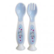 Набор ложечка и вилочка с присоской Uviton