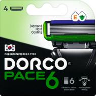 Сменные кассеты для бритья PACE6, 6-лезвийные DORCO