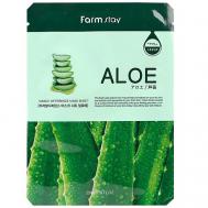Маска для лица тканевая с экстрактом алоэ Visible Difference Mask Sheet Aloe 23 FARMSTAY