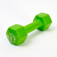 Гантель 3 кг для фитнеса виниловая Original FitTools