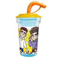 Стакан с трубочкой «Влад А4», дизайн 3 Nd Play