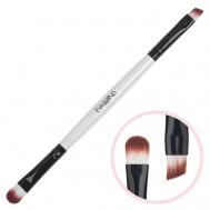 Кисть макияжная двухсторонняя для теней и бровей EVABOND