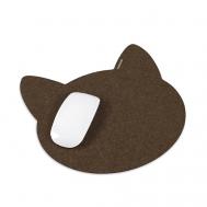 Коврик из фетра для компьютерной мыши в форме кошки Flexpocket