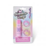 Бальзам для губ с набором колец "Пушистые лапки" Martinelia