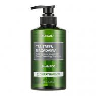 Шампунь для волос очищающий Цветок вишни Tea Tree & Macadamia Shampoo 500 Kundal