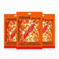 Набор масок для лица увлажняющие с эссенцией красного апельсина PIBAMY