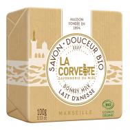 Мыло органическое для лица и тела Молоко Ослицы Marseille Donkey Milk Soap La Corvette