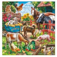 Пазл фигурный на подложке На ферме ГеоДом