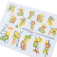 Слайдер дизайн для ногтей Матовая фольга 010 Полисфера