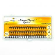 Накладные ресницы пучки 10D, MIX 10,11,12мм NESURABEAUTY