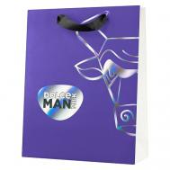 Подарочный пакет 20 фиолетовый MAN DOLCE MILK