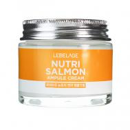 Крем для лица с Лососевым маслом ампульный Ampule Cream Nutri Salmon 70 LEBELAGE