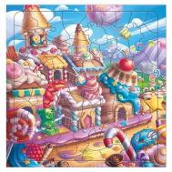 Пазл фигурный на подложке Сладкий город ГеоДом