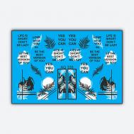 Слайдер дизайн Имитация Аэрографии "Yes, you can" Freedecor