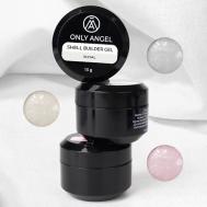 Набор гелей  для наращивания ногтей с белой поталью ONLY ANGEL