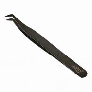 Пинцет для наращивания ресниц "сапожок" L ручная заточка JACKS.BEAUTY