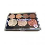 Палетка для макияжа 2 в 1 контуринг и хайлайтер Romantic Color