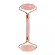 Роллер-массажер из розового кварца с ребристым и гладким валиками HANAI