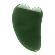 Массажер скребок Гуаша "Малое сердце" из зеленого авантюрина HANAI