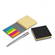 Футляр из экокожи для стикеров и стикеры двух видов Flexpocket