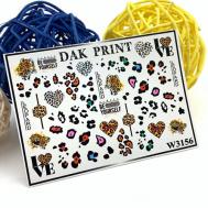 Слайдер-дизайн для ногтей W3156 Dak Print