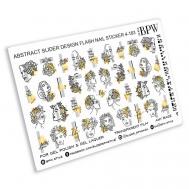 Слайдер-дизайн металлик  Женские лица в линиях с золотом BPW.Style