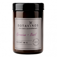 Аромасвеча Герань + Базилик Scent № 6 90 BOTAVIKOS