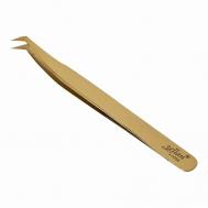 Пинцет для наращивания ресниц "сапожок" L ручная заточка JACKS.BEAUTY