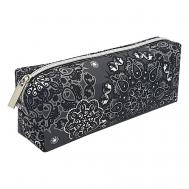 Косметичка-пенал женская маленькая из ткани "Серый узор" ALISSIROSSI