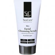 Мужской очищающий скраб для лица с Минералами и Солью Мертвого моря, Алоэ Вера 150 SeaCare