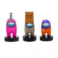 Набор фигурок-штампиков 3 серия (розовый герой) Among Us