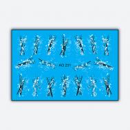 Слайдер дизайн Имитация Аэрографии "Черно-белая грация" Freedecor