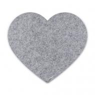 Коврик из фетра для компьютерной мыши в форме сердца Flexpocket