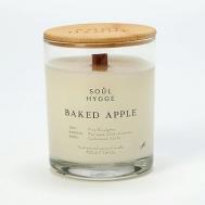 Ароматическая свеча BAKED APPLE с деревянным фитилем 218 SOUL HYGGE