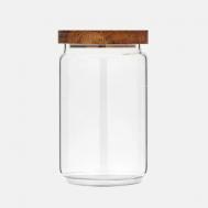 PREMIUM Банка для хранения с деревянной крышкой из акации, 800 мл Kimberly