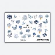 Слайдер дизайн Фольгированная Аэрография "Silver Summer" Freedecor