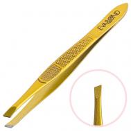 Пинцет для бровей скошенный EVABOND