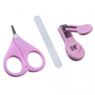 Маникюрный набор детский для самых меленьких «Зайка» (ножницы+щипчики+пилка) Крошка Я