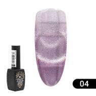 Гель лак кошачий глаз Platinum 01 Global Fashion