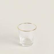 Стакан из боросиликатного стекла с золотой каймой ZARA HOME