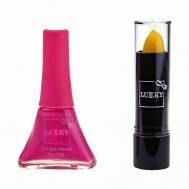 Лак и помада меняющая цвет в наборе Lukky