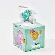 Салфетки бумажные косметические с рисунком "Динозавры" 3 слоя KARTIKA