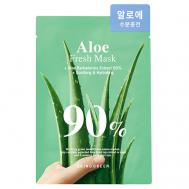 Маска для лица освежающая с алоэ Aloe Fresh Mask 20 BRING GREEN