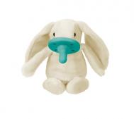 Комфортер Соска пустышка с держателем игрушкой для сна 0+ Зайчик MINIKOIOI