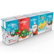 Платочки носовые бумажные "Рождество" 4 слоя KARTIKA